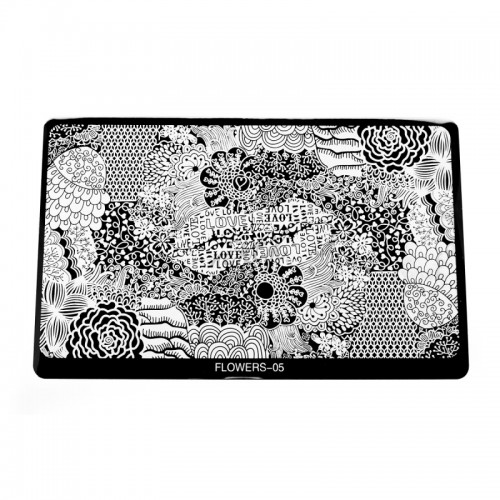 Stamping Plocica Flowers 05